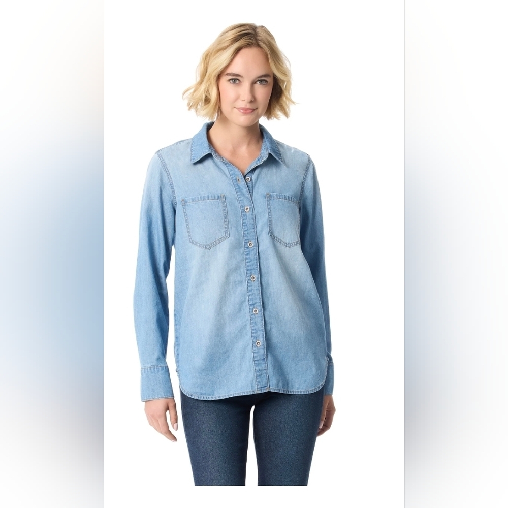 Jessica Simpson Women'sTie Front Button Up Shirt , Sizes XS NWT